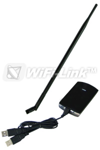 1000mW USB Wireless adapter with 5dBi Rubber Base