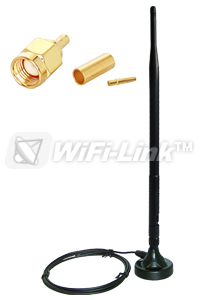 7dBi 小天線基座組 RP-SMA (2.4GHz)