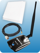 WIFI-Link Warrior 802.11b/g/n 1000mW High Power Adapter + 14dBi Panel + 15m/50ft