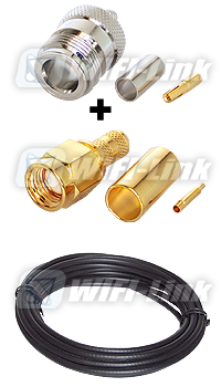 N female to SMA male (LLC 200/3m)