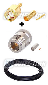 N female to SMA male (LLC 100/45cm)